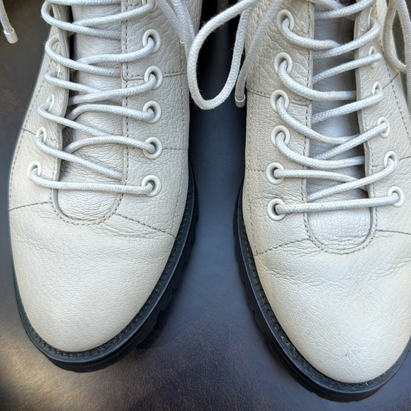 Jimmy Choo London Combat Cream Boots - Picture 9 of 11